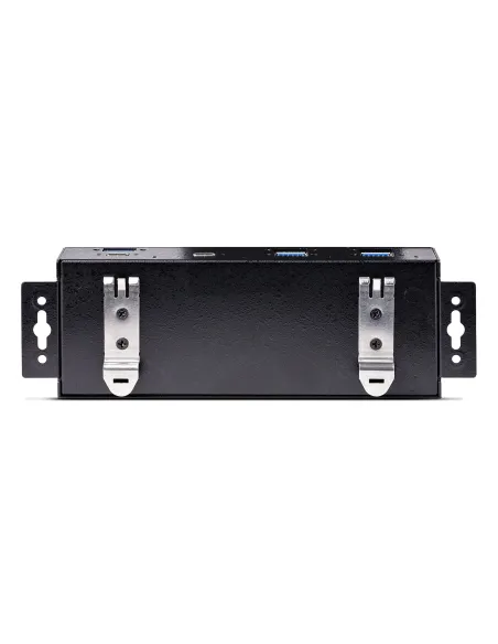 StarTech.com Hub Industrial de 7 Puertos USB de 10Gbps USB-A y USB-C - con Adaptador de Alimentación - Montable - Ladrón USB de