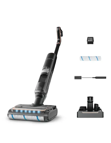 Rowenta X-Clean 7 GZ5736E0 aspiradora de pie y escoba eléctrica Aspiradora escoba 2 en 1 Batería Seca y húmeda Sin bolsa Negro