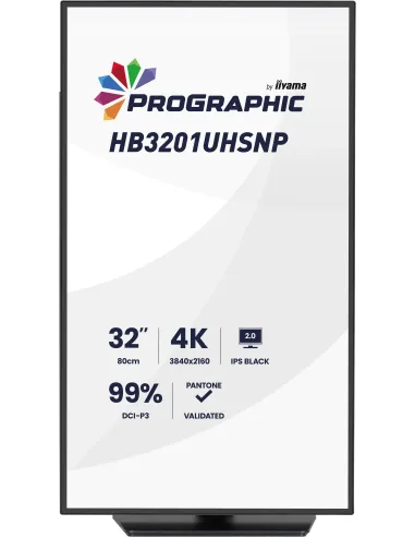 iiyama ProGraphic HB3201UHSNP-B1 pantalla para PC 80 cm (31.5") 3840 x 2160 Pixeles 4K Ultra HD Negro