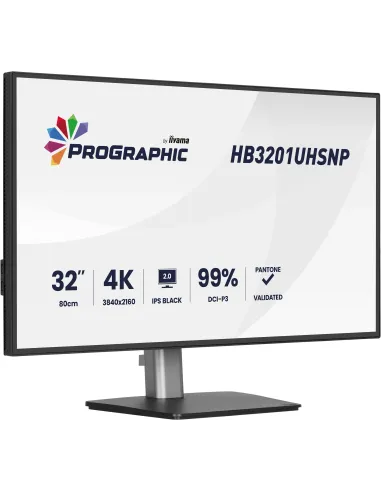 iiyama ProGraphic HB3201UHSNP-B1 pantalla para PC 80 cm (31.5") 3840 x 2160 Pixeles 4K Ultra HD Negro