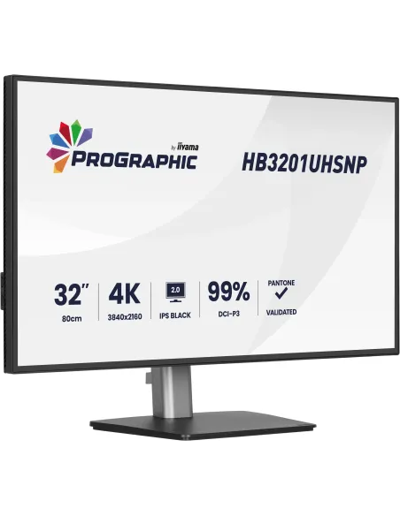iiyama ProGraphic HB3201UHSNP-B1 pantalla para PC 80 cm (31.5") 3840 x 2160 Pixeles 4K Ultra HD Negro