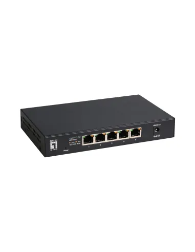 LevelOne GEU-0525 switch No administrado 2.5G Ethernet (100 1000 2500) Negro