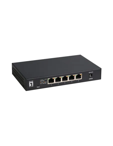 LevelOne GEU-0525 switch No administrado 2.5G Ethernet (100 1000 2500) Negro