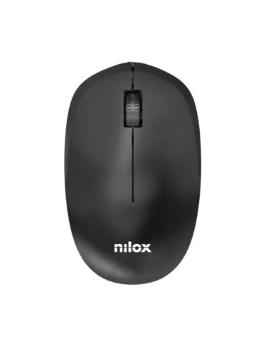 Nilox Ratón Wireless, 1000 DPI, 3 botones, Negro