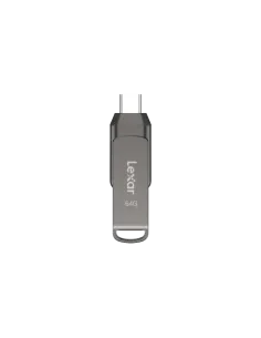 Lexar JumpDrive LJDD400064G-BNQNG unidad flash USB 64 GB USB Tipo C 3.2 Gen 1 (3.1 Gen 1) Gris