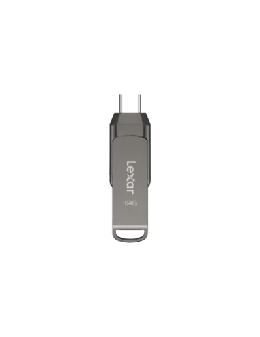 Lexar JumpDrive LJDD400064G-BNQNG unidad flash USB 64 GB USB Tipo C 3.2 Gen 1 (3.1 Gen 1) Gris