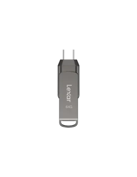 Lexar JumpDrive LJDD400064G-BNQNG unidad flash USB 64 GB USB Tipo C 3.2 Gen 1 (3.1 Gen 1) Gris