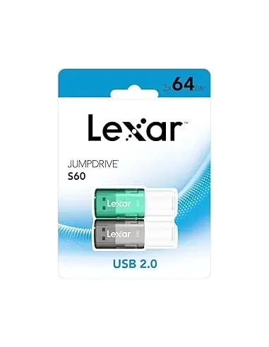 LEXAR 2X64GB PACK JUMPDRIVE S60 USB 2.0 FLASH DRIVE