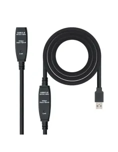 Nanocable Cable USB 3.0 prolongador con amplificador, tipo A/M-A/H, 10m