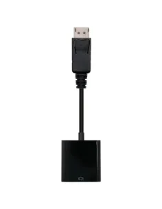 Nanocable Conversor DisplayPort a sVGA, DisplayPort/M-sVGA/H, Negro, 15 cm