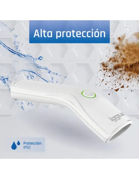 iggual Lector código barras 2D USB botón blanco