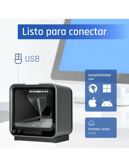 iggual Lector código barras sobremesa 2D USB AR