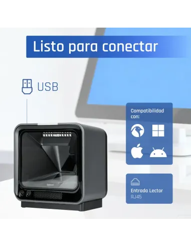 iggual Lector código barras sobremesa 2D USB AR