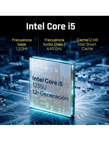 iggual Mini PC Teseracto i5 1235U 16+512GB 2xHDMI