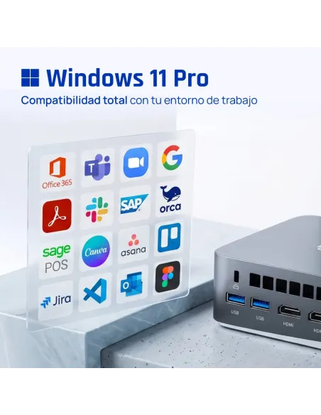 iggual Mini PC Teseracto i5 1235U 8+256GB 2xHDMI