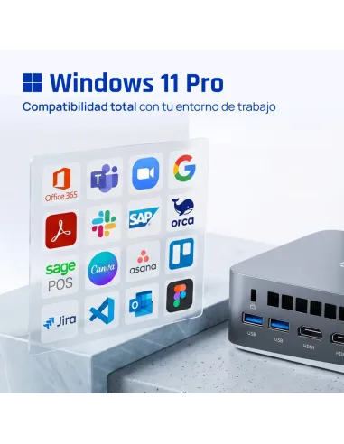 iggual Mini PC Teseracto i5 1235U 8+256GB 2xHDMI