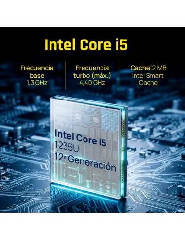 iggual Mini PC Teseracto i5 1235U 8+256GB 2xHDMI