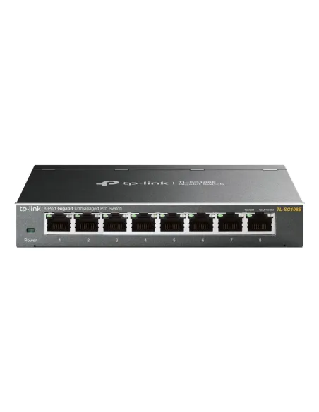 TP-Link TL-SG108E switch Gestionado L2 Gigabit Ethernet (10 100 1000) Negro