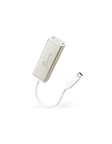 j5create JCA111 Adaptador gráfico USB 1920 x 1080 Pixeles Aluminio, Blanco