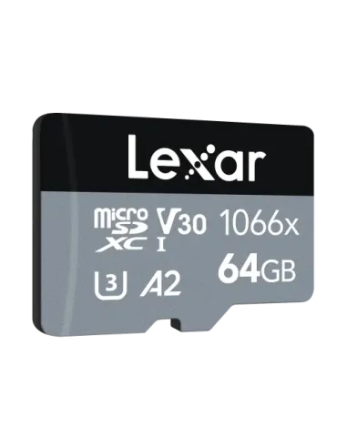 Lexar Professional 1066x microSDXC UHS-I Cards SILVER Series 64 GB Clase 10