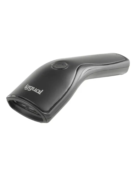 iggual Lector código barras 1D USB botón soporte