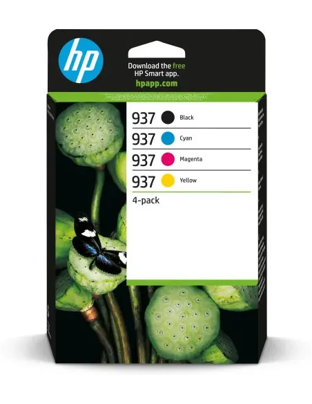 HP Paquete de 4 Cartuchos de Tinta Original HP 937 CMYK