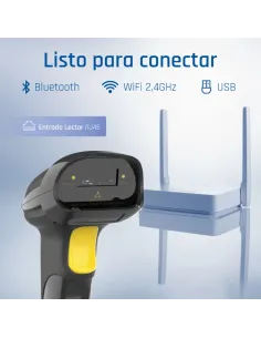 iggual Lector código barras 1D Bluetooth WiFi 2.4G