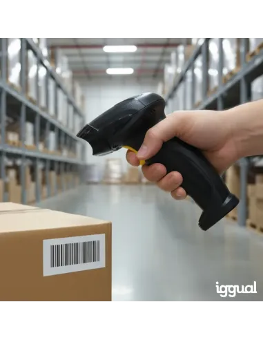 iggual Lector código barras 1D Bluetooth WiFi 2.4G