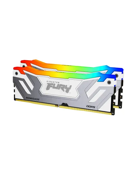 Kingston Technology FURY 48GB 8400MT s DDR5 CL40 CUDIMM (Kit de 2) Renegade RGB Blanco XMP