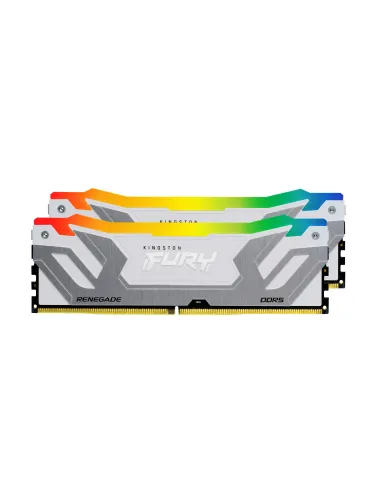 Kingston Technology FURY 48GB 8400MT s DDR5 CL40 CUDIMM (Kit de 2) Renegade RGB Blanco XMP