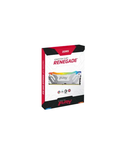 Kingston Technology FURY 48GB 8400MT s DDR5 CL40 CUDIMM (Kit de 2) Renegade RGB Blanco XMP