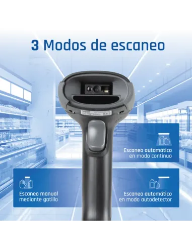iggual Lector código barras 2D Bluetooth WiFi 2.4G
