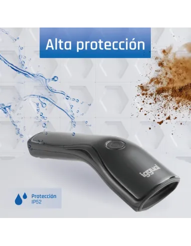 iggual Lector código barras 2D USB botón soporte