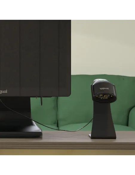 iggual Lector código barras 2D USB botón soporte