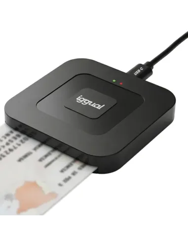 iggual Lector DNI SIP tarjetas ID USB-A   tipo C