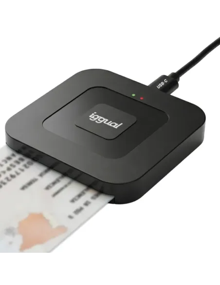 iggual Lector DNI SIP tarjetas ID USB-A   tipo C