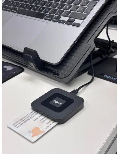 iggual Lector DNI SIP tarjetas ID USB-A   tipo C