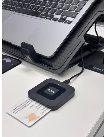 iggual Lector DNI SIP tarjetas ID USB-A   tipo C