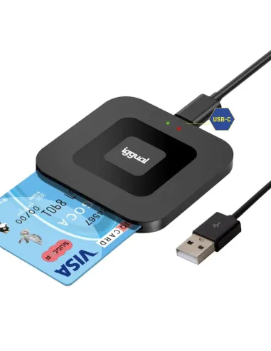 iggual Lector DNI SIP tarjetas ID USB-A   tipo C