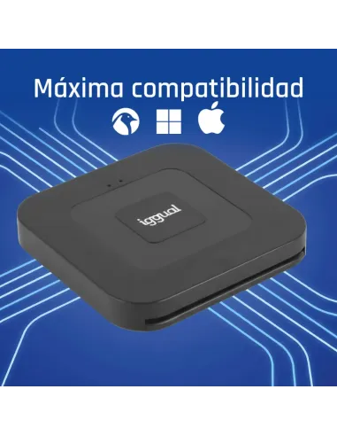 iggual Lector DNI SIP tarjetas ID USB-A   tipo C