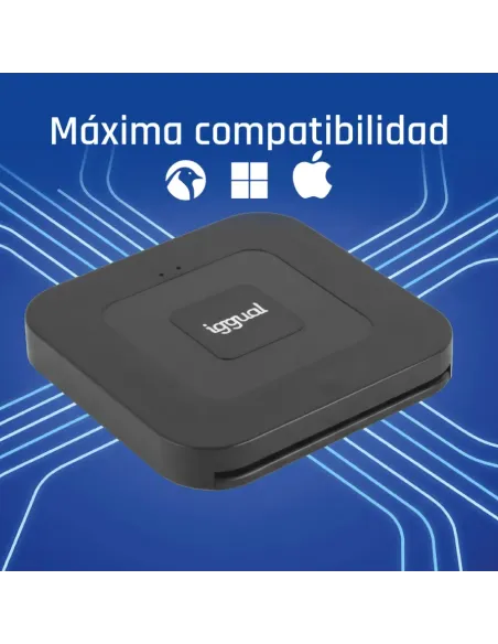 iggual Lector DNI SIP tarjetas ID USB-A   tipo C