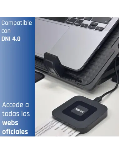 iggual Lector DNI SIP tarjetas ID USB-A   tipo C