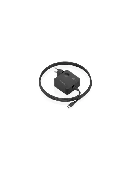 Cargador de Pared GaN Aisens ASCH-1PD65WL85-BK/ 1xUSB Tipo-C/ 65W