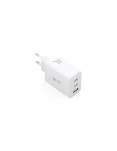 Cargador de Pared GaN Aisens ASCH-67W3P086-W/ 2xUSB Tipo-C/ 1xUSB/ 67W/ Blanco