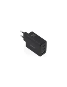 Cargador de Pared GaN Aisens ASCH-67W3P087-BK/ 2xUSB Tipo-C/ 1xUSB/ 67W