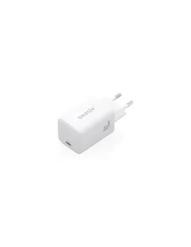 Cargador de Pared GaN Aisens ASCH-70W1P088-W/ 1xUSB Tipo-C/ 70W/ Blanco