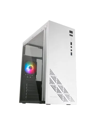 Mars Gaming MC100W Caja PC ATX Ventilador 90mm FRGB Convect-Cool Blanco