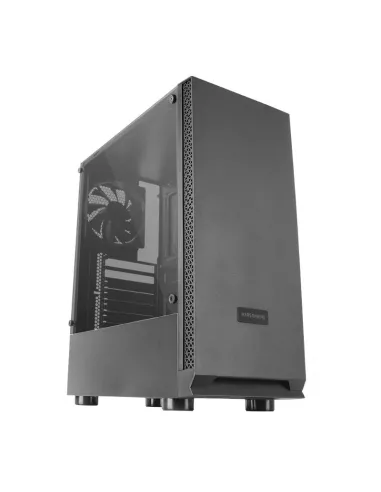 Mars Gaming MCN2 Caja PC Gaming ATX Ventana Lateral Completa Rejilla Delantera Diseño Cámara Dual Ventilador Trasero 12cm Negro