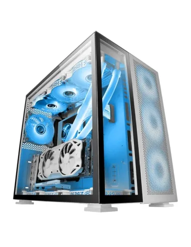 Mars Gaming MC-NOVA Torre Gaming Custom XXL E-ATX Aluminio Aeroespacial Doble Ventana Completa Cristal Templado Estructura Doble