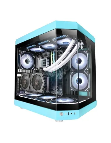 Mars Gaming Atx MC-3T Triple Cristal Azul